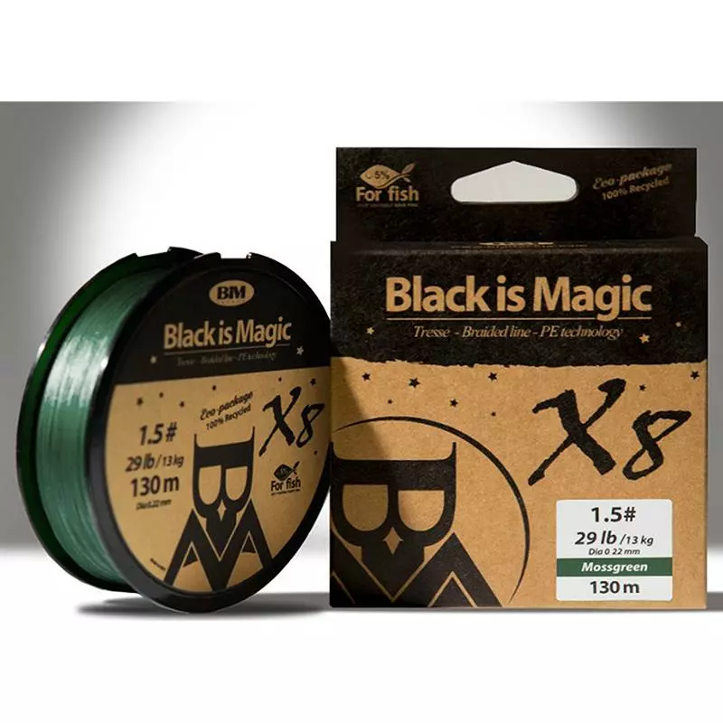 TRESSE BIM TACKLE BLACK IS MAGIC MOSSGREEN - 130M 4 TRESSE BIM TACKLE BLACK IS MAGIC MOSSGREEN - 130M – Bild 2
