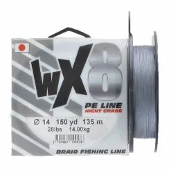 TRESSE POWERLINE WX8 GRISE - 135M