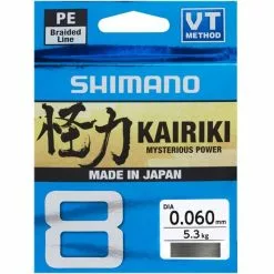 TRESSE SHIMANO KAIRIKI SX8 GRIS - 150M