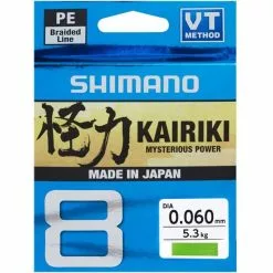 TRESSE SHIMANO KAIRIKI SX8 VERT - 150M