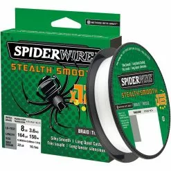 TRESSE SPIDERWIRE STEALTH SMOOTH 12 BRAID - 150M - TRANSLUCENT