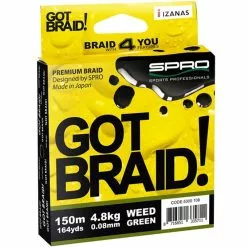 TRESSE SPRO GOT BRAID VERT - 150M