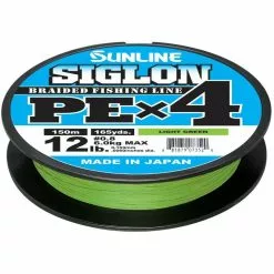 TRESSE SUNLINE SIGLON BRAID PE 4X VERT FLUO - 150M