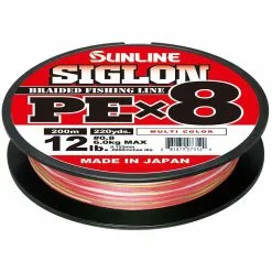 TRESSE SUNLINE SIGLON BRAID PE 8X MULTICOLOR - 200M