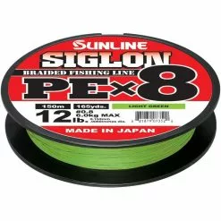 TRESSE SUNLINE SIGLON BRAID PE 8X VERT CLAIR - 150M